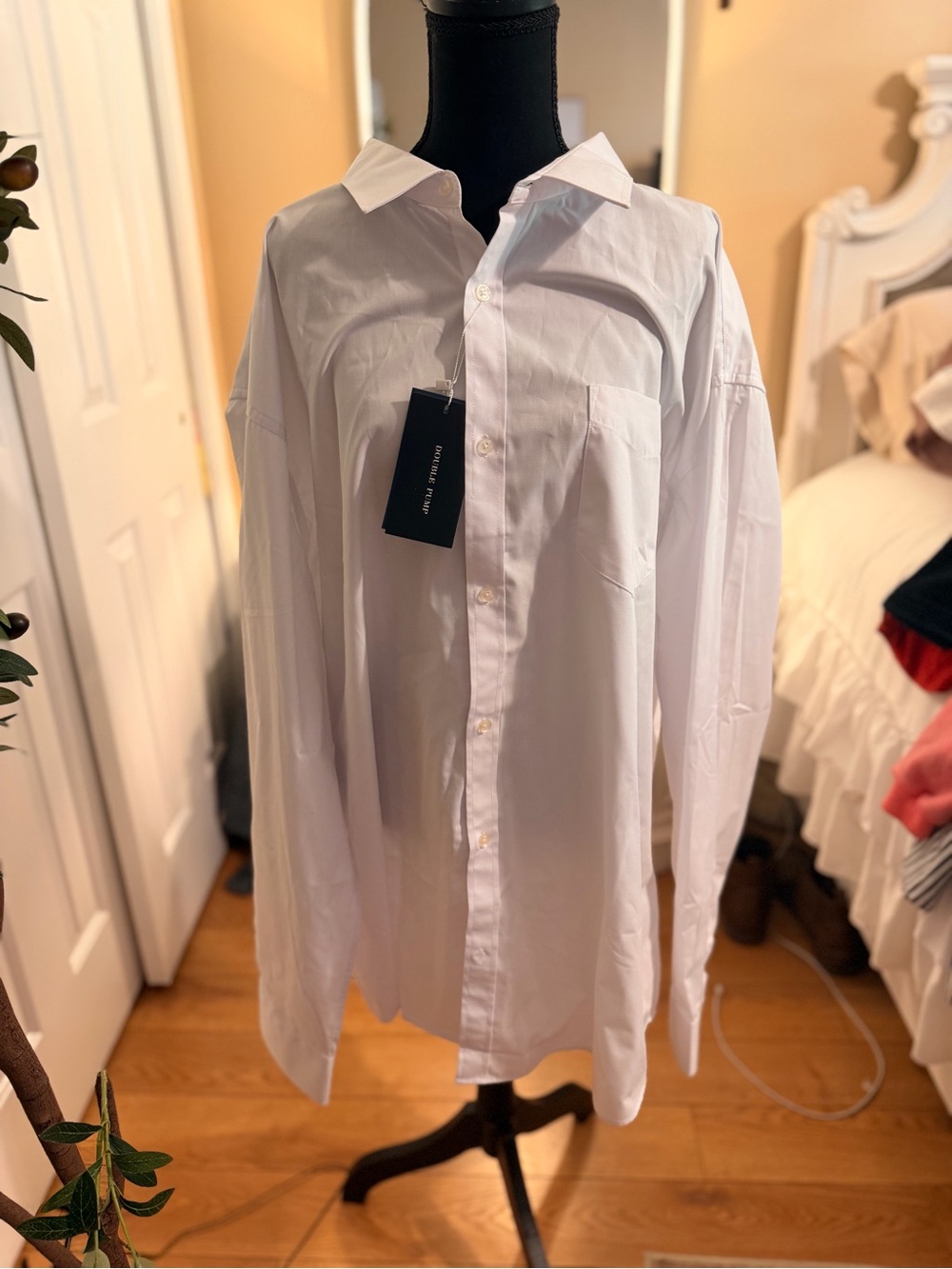 Men's White Button-Down Shirt - Classic Cotton